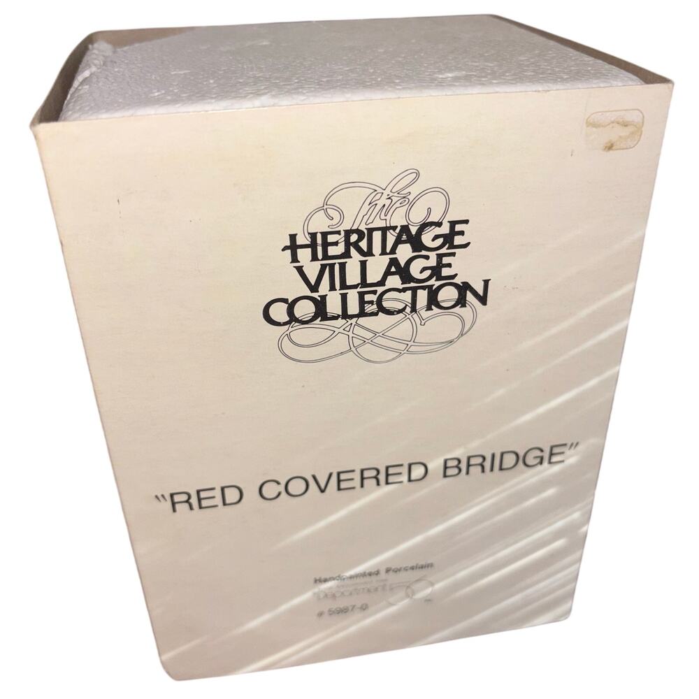 Department 56 Heritage Collection “Red Covered Bridge” in box
